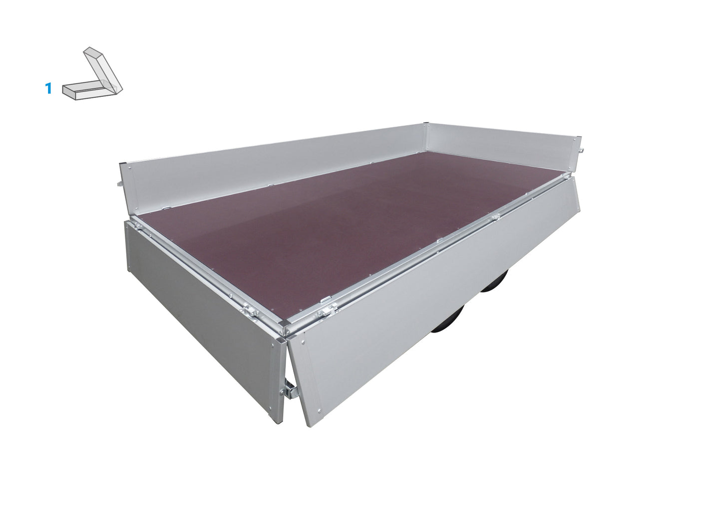 Anssems KLTT 2000.305x150 — 2 Achsen, gebremst, kippbar