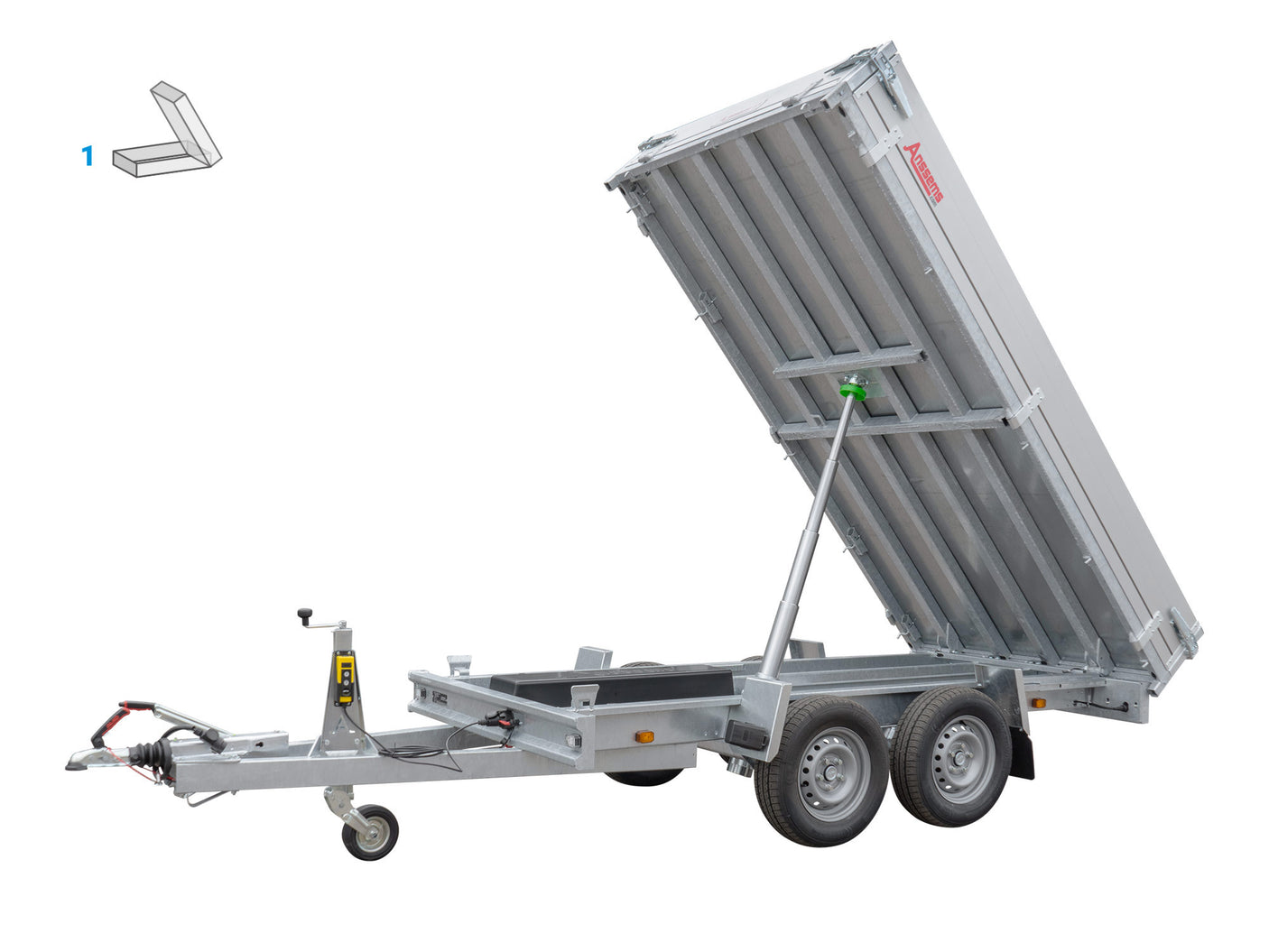Anssems KSX 2500.305x153 E — 2 Achsen, gebremst, kippbar