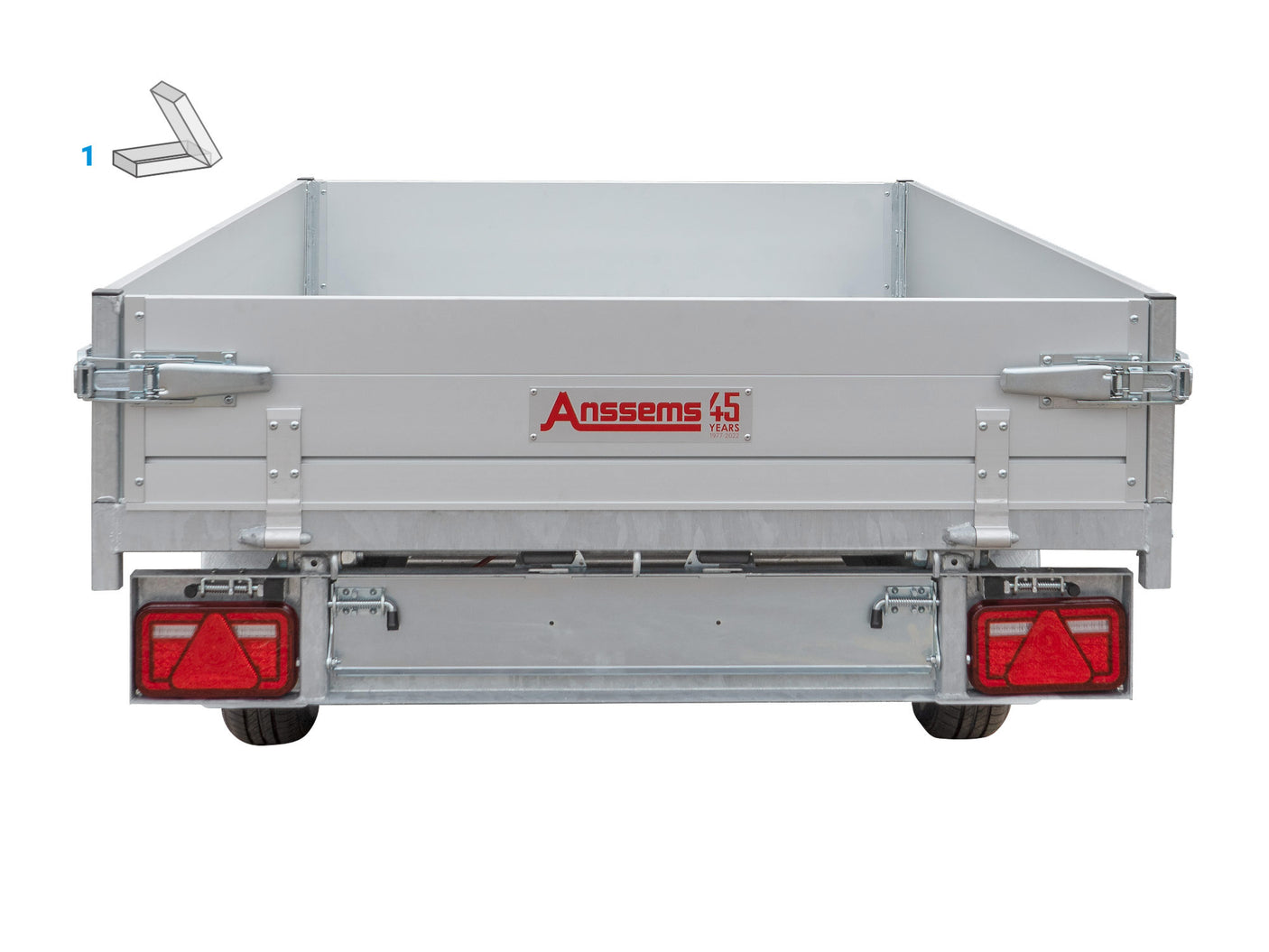 Anssems KSX 2000.305x153 H — 2 Achsen, gebremst, kippbar