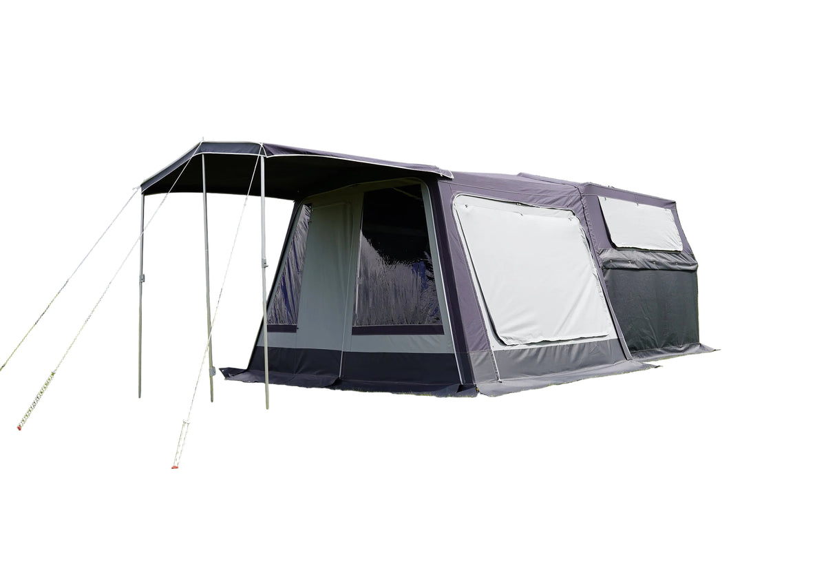 TPV Kofferanhänger KT-EB3 Offroad-Camper 2.0 pulverbeschichtet 244x124 cm — 1 Achse, gebremst