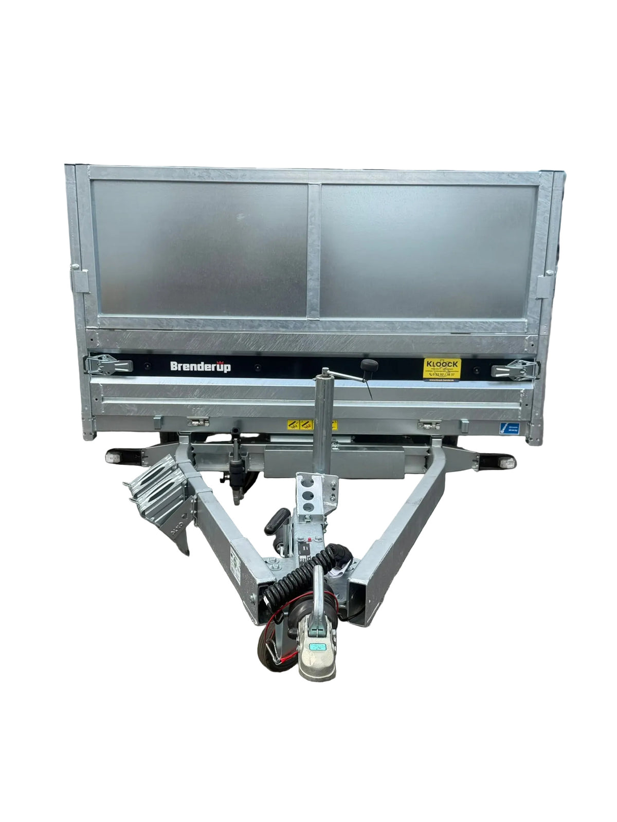 Brenderup BT5325STB3500 325x180 cm — 2 Achsen, gebremst, kippbar mit LG geschlossen 60cm, Auffahrschienen und Stützen