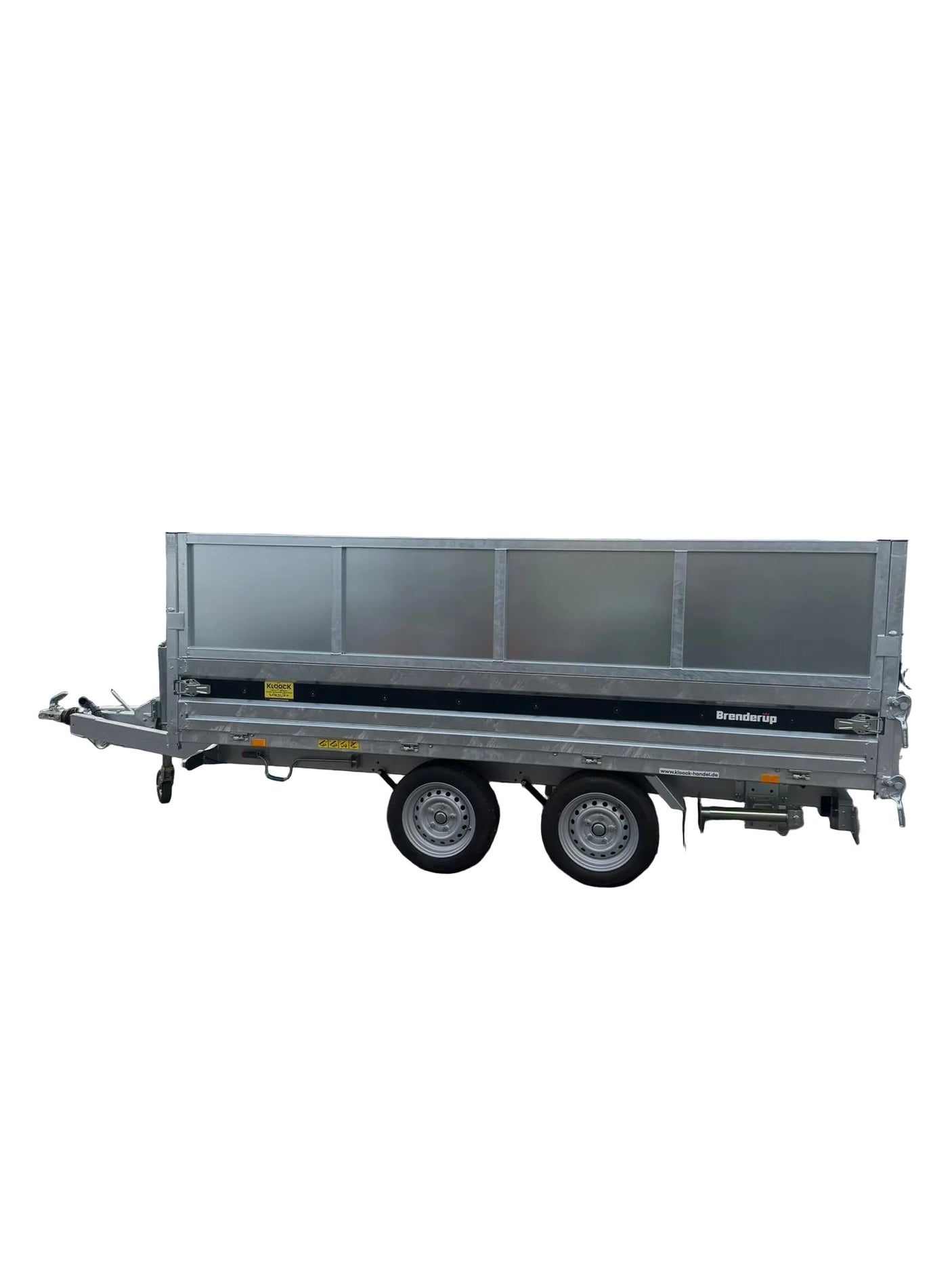 Brenderup BT5325STB3500 325x180 cm — 2 Achsen, gebremst, kippbar mit LG geschlossen 60cm, Auffahrschienen und Stützen