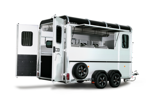 Böckmann Pferdeanhänger Traveller K 4 Big SK 458x200 cm — 2 Achsen, gebremst