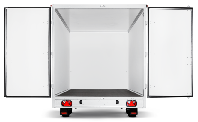 Böckmann Kofferanhänger KH 4121/35 F 410x206 cm — 2 Achsen, gebremst