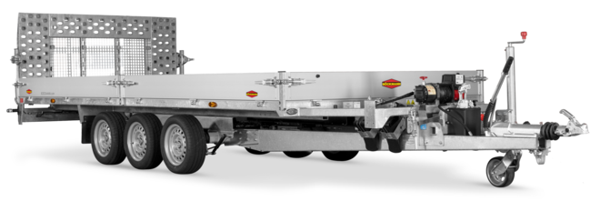 Böckmann Maschinentransporter MH-AL 5021/35 T 500x210 cm — 3 Achsen, gebremst