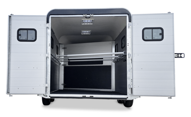 Böckmann Pferdeanhänger Traveller K 3 Big SK 357x200 cm — 2 Achsen, gebremst