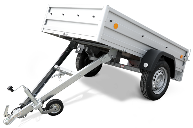 Böckmann Tieflader KD-EU3 244x124 cm — 1 Achse, ungebremst