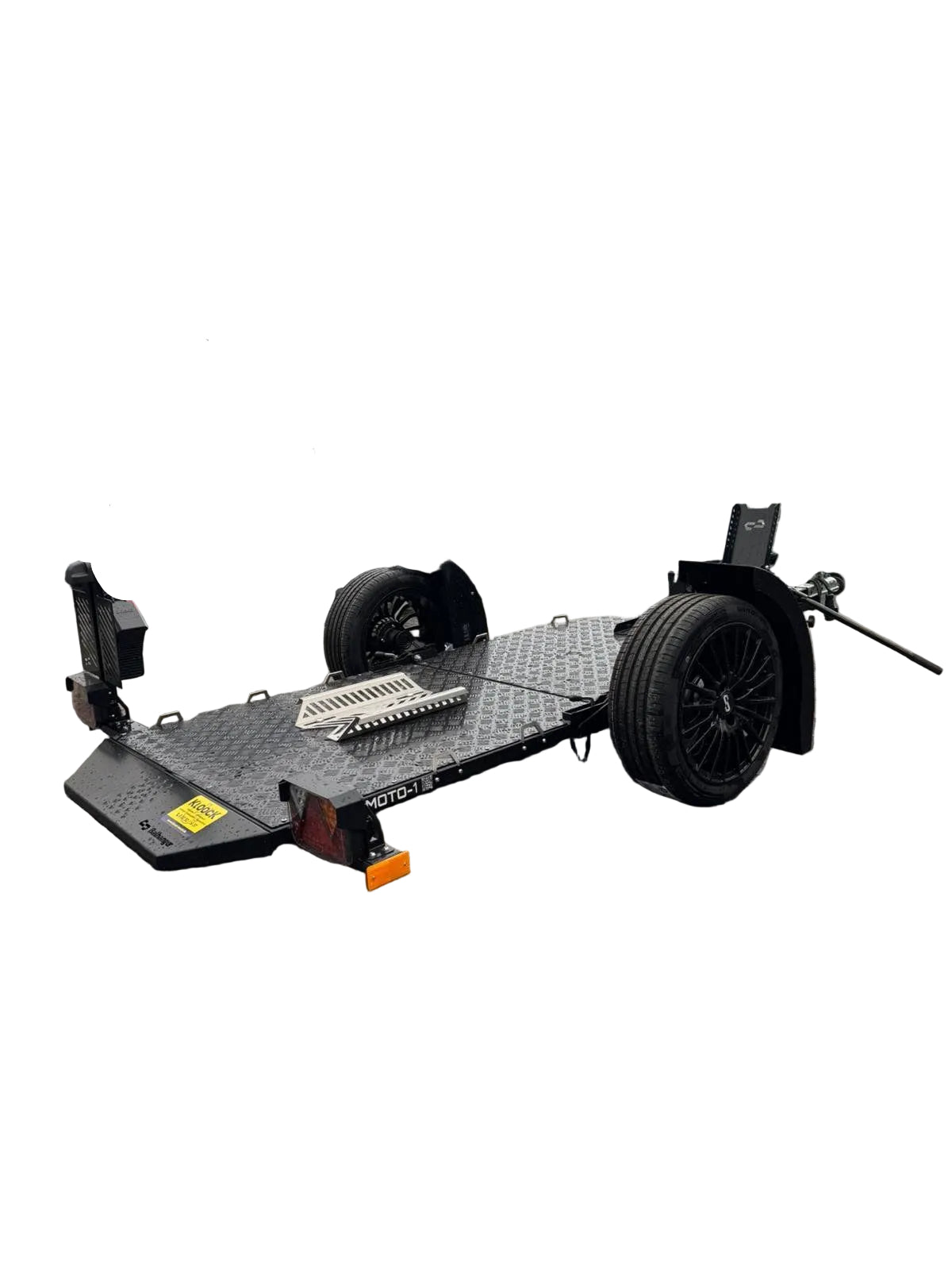 Balhanger Moto-1 Black Edition Motorradanhänger 750 kg — 1 Achse, ungebremst, hydraulisch absenkbar