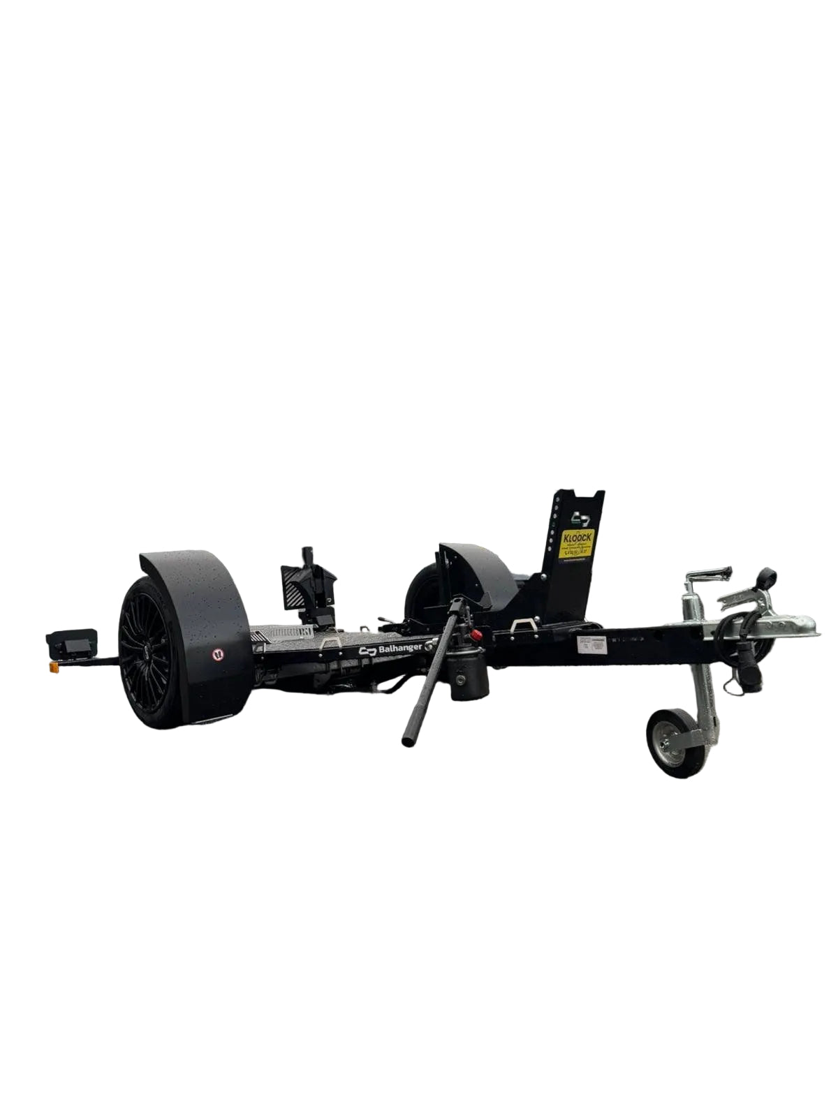Balhanger Moto-1 Black Edition Motorradanhänger 750 kg — 1 Achse, ungebremst, hydraulisch absenkbar