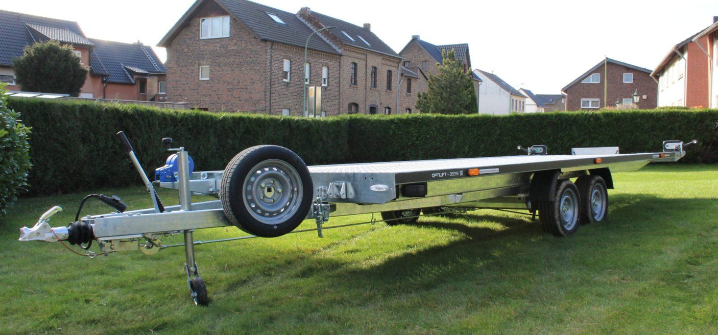 Balhanger Optilift 3555 Autotransporter 550x216 cm — 2 Achsen, gebremst, hydraulisch kippbar