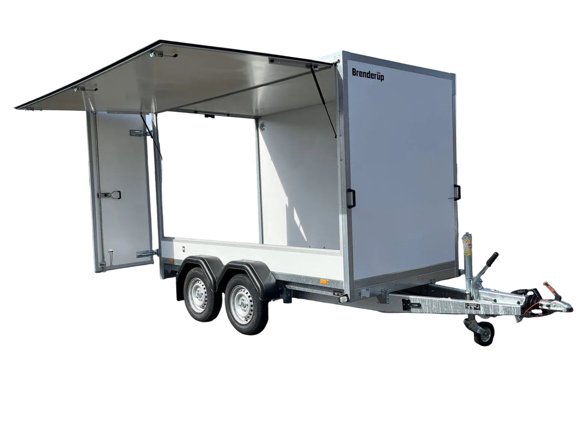 Brenderup CD300TBD2000 mit Verkaufsklappe 300x155 cm — 2 Achsen, gebremst
