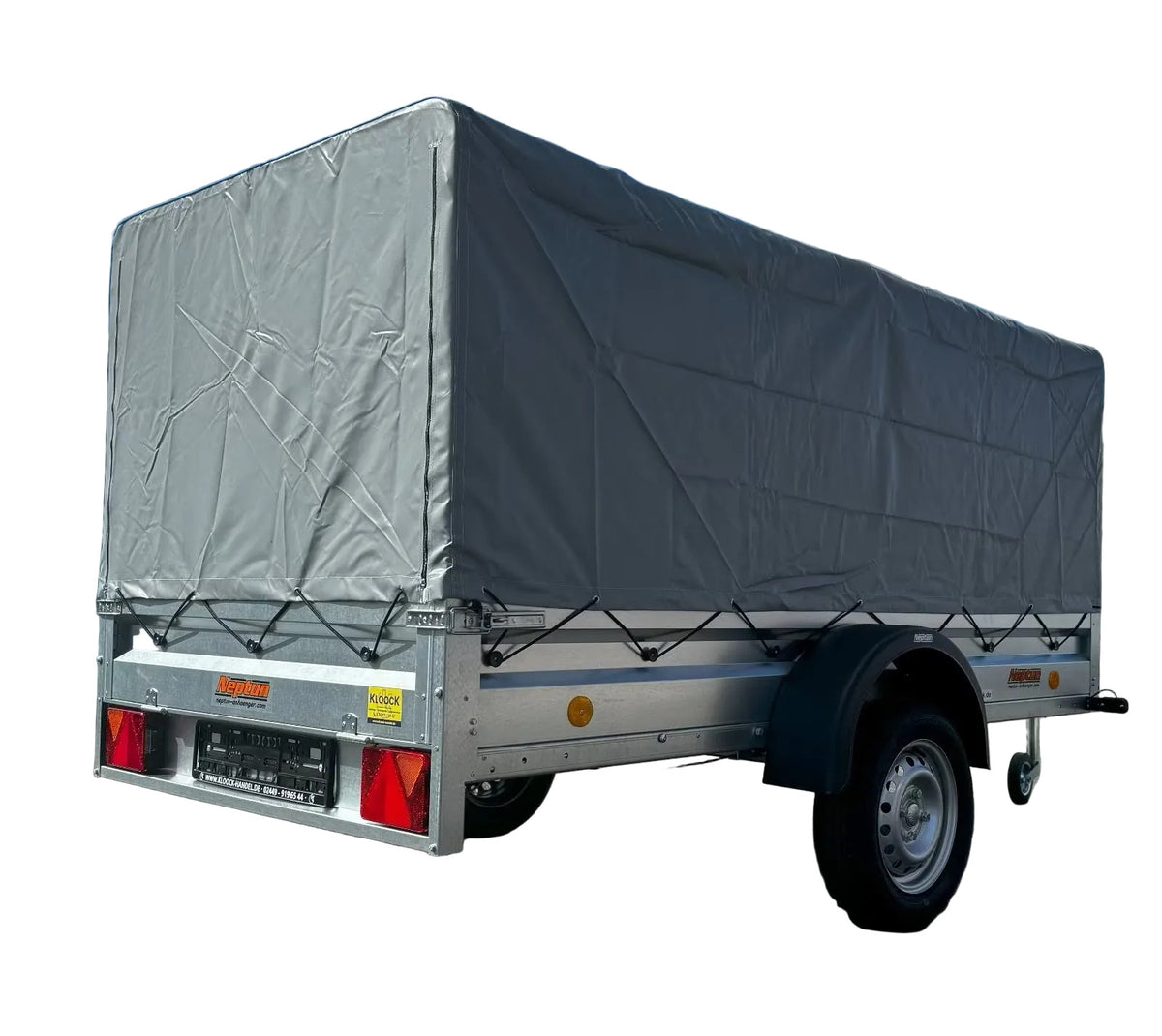Neptun Pratik N7-236 (GN128) 236x129 cm — 1 Achse, ungebremst, kippbar · inkl. Plane & Spriegel