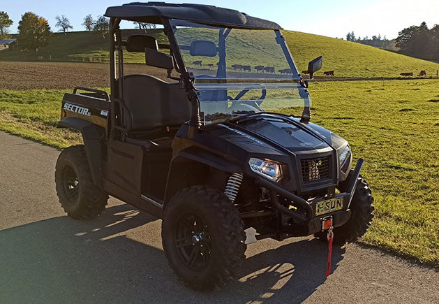 WSM RTX 900E Allrad | 2-Sitzer Golfcar mit kippbarer Pritsche und Straßenzulassung