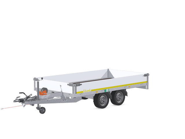 Eduard Hochlader mit Auffahrrampen 330x180 cm — 2 Achsen, gebremst