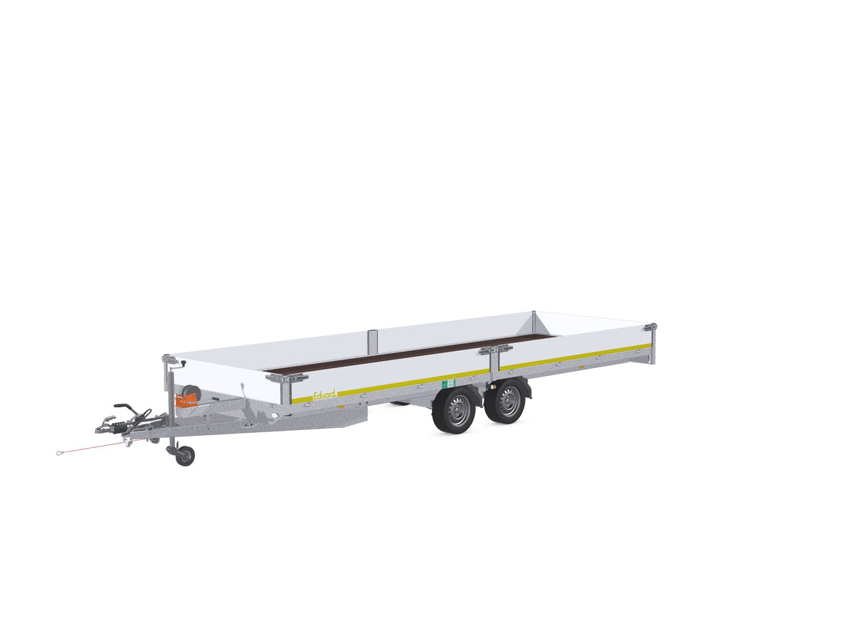 Eduard Hochlader mit Auffahrrampen 606x200 cm — 2 Achsen, gebremst