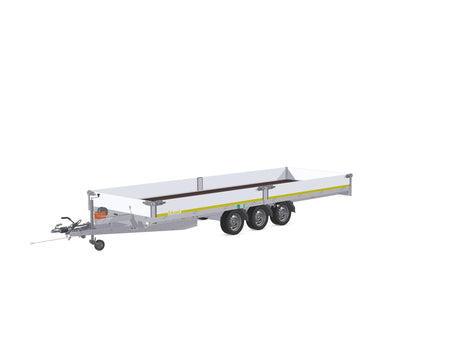 Eduard Hochlader mit Auffahrrampen 606x200 cm — 3 Achsen, gebremst