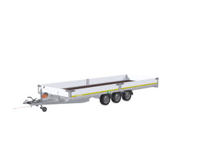 Eduard Hochlader mit Auffahrrampen 606x220 cm — 3 Achsen, gebremst