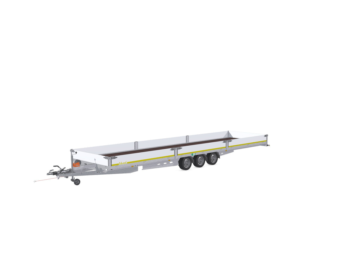 Eduard Hochlader mit Auffahrrampen 856x220 cm — 3 Achsen, gebremst