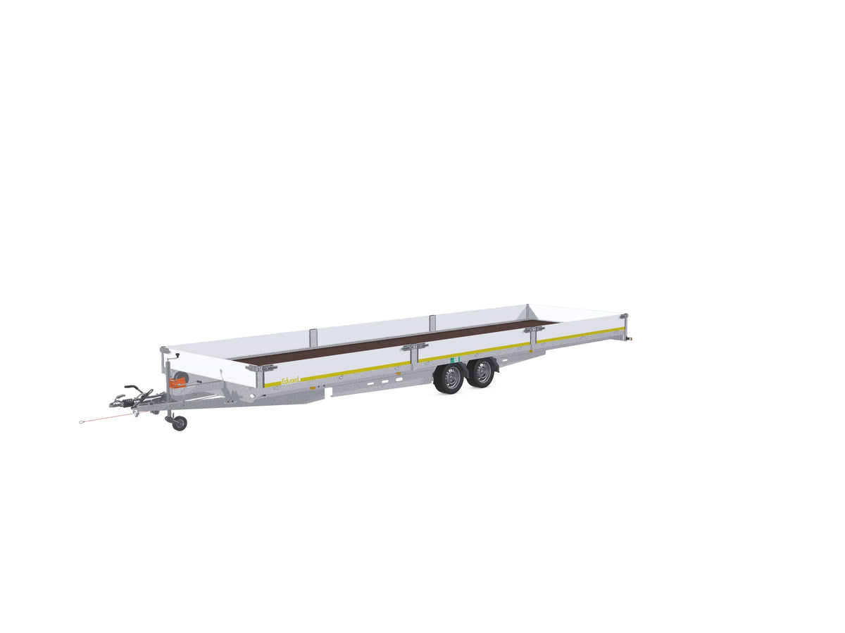 Eduard Hochlader mit Auffahrrampen 856x240 cm — 2 Achsen, gebremst