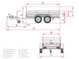 Anssems BSX 2500.301x150 — 2 Achsen, gebremst