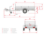 Anssems BSX 1350.205x120 — 1 Achse, gebremst
