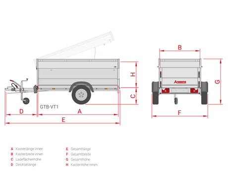 Anssems GTB 1200.251x126 VT1 — 1 Achse, gebremst