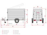 Anssems GTB 750.211x126 VT2 — 1 Achse, gebremst
