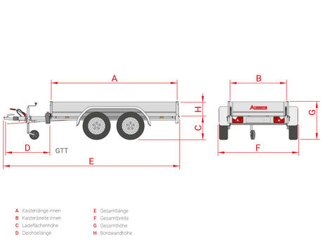Anssems GTT 2000.301x126 — 2 Achsen, gebremst