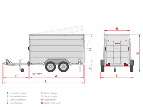 Anssems GTT 1500.301x126 VT2 — 2 Achsen, gebremst