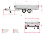 Anssems KSX 3500.305x178 E — 2 Achsen, gebremst, kippbar