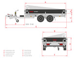 Anssems KSX 3000.305x178 E Go-Getter — 2 Achsen, gebremst, kippbar