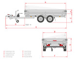 Anssems KSX 2500.305x178 H — 2 Achsen, gebremst, kippbar