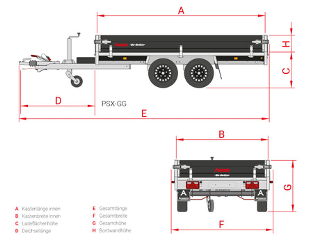 Anssems PSX 3000.325x178 Go-Getter — 2 Achsen, gebremst