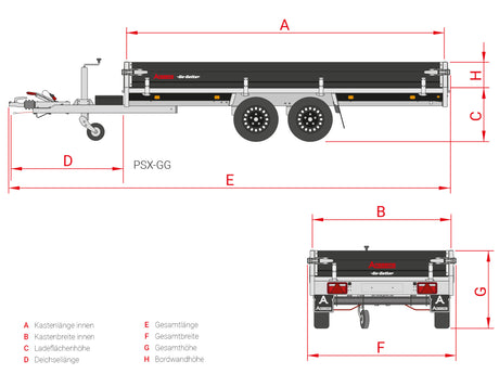 Anssems PSX 3000.405x178 Go-Getter — 2 Achsen, gebremst