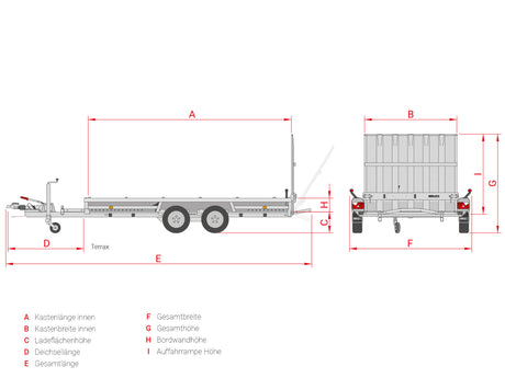 Hulco Terrax-2 3000.394x180 LK — 2 Achsen, gebremst