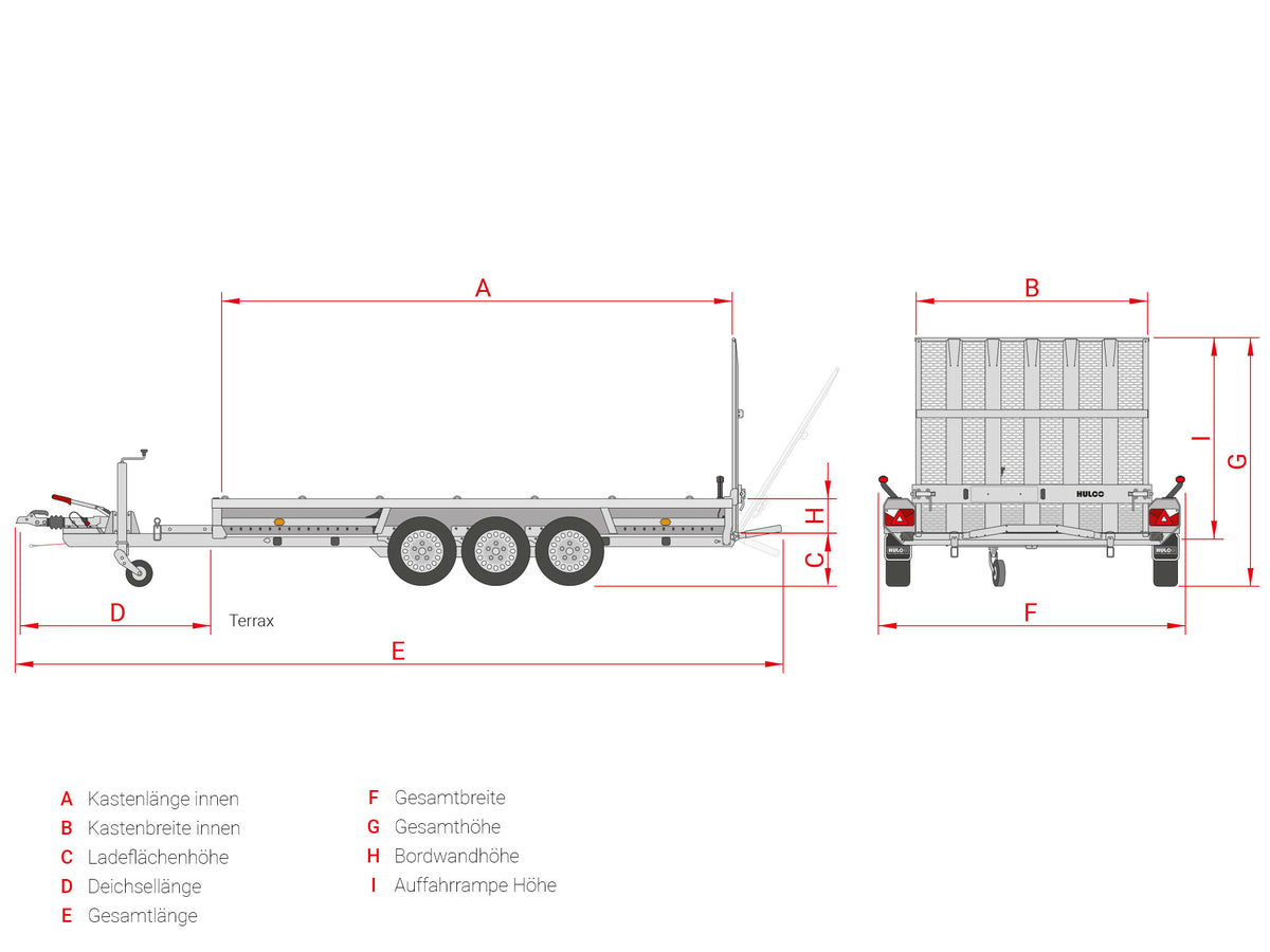 Hulco Terrax-3 3500.394x180 LK — 3 Achsen, gebremst