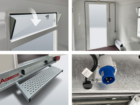 Anssems PTS 1400.390x188 mit Toilette — 1 Achse, gebremst