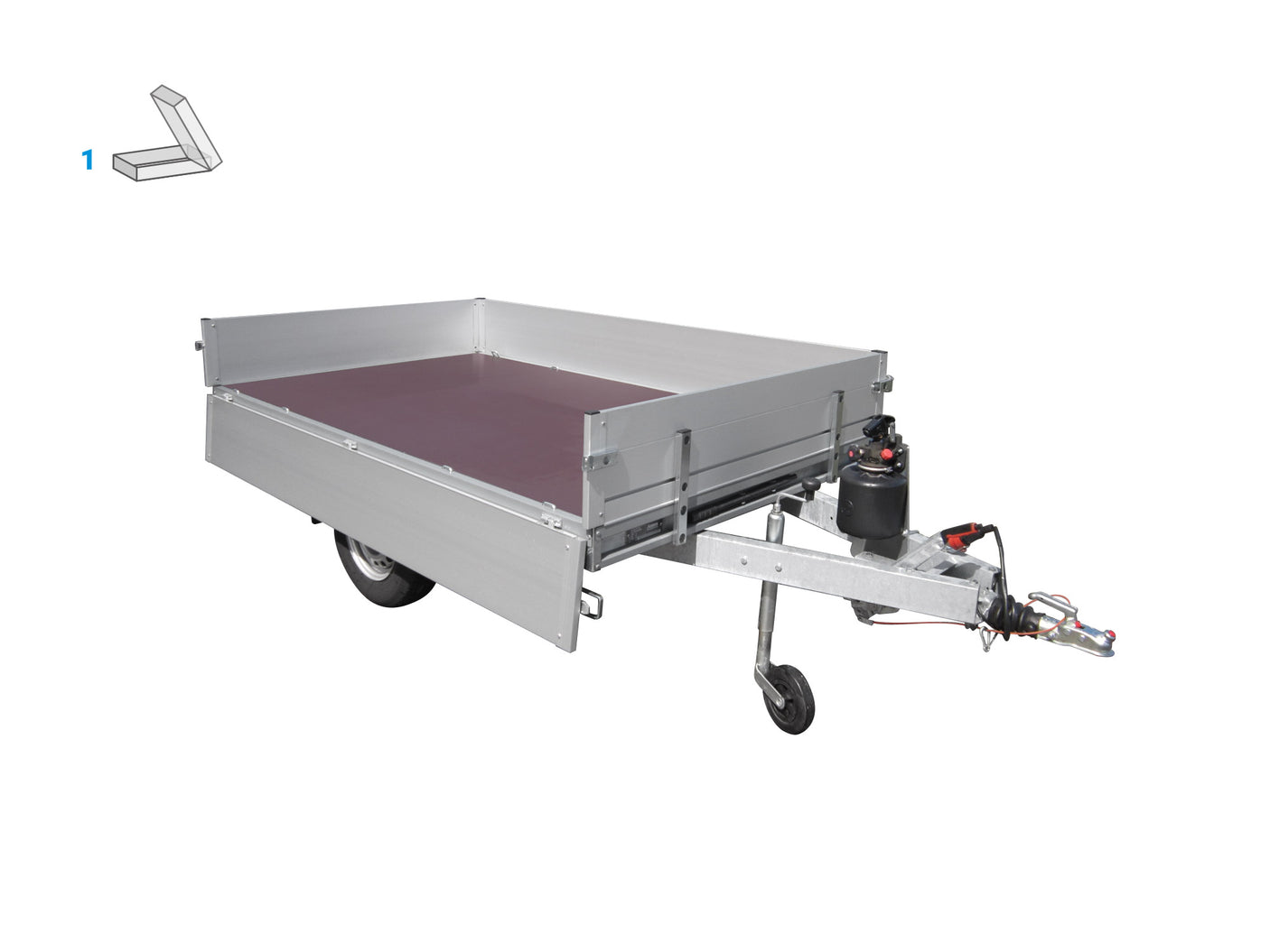 Anssems KLTB 1350.251x150 — 1 Achse, gebremst, kippbar