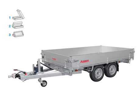 Anssems KSX 2500.305x178 H — 2 Achsen, gebremst, kippbar
