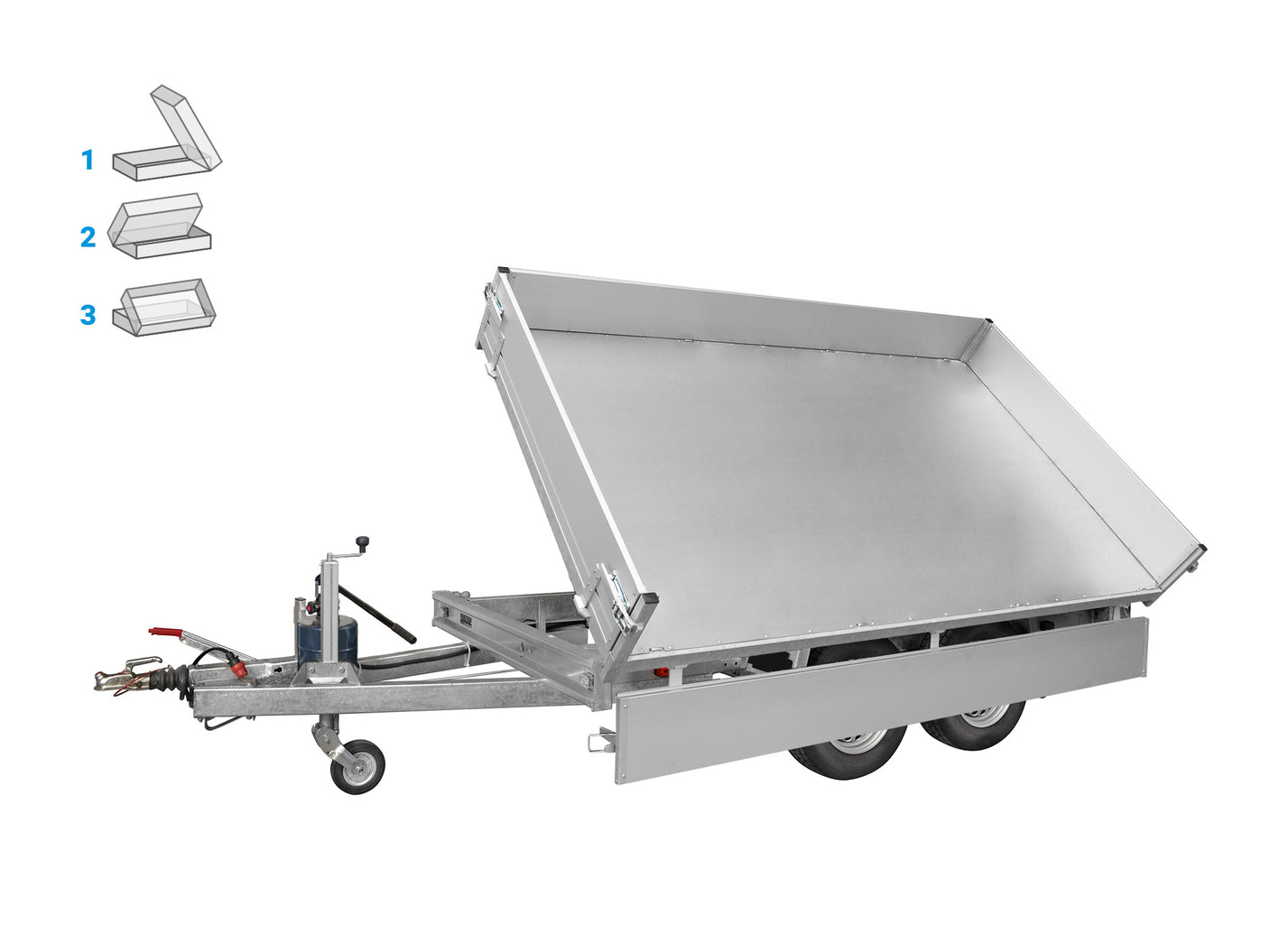 Anssems KSX 2500.305x178 H — 2 Achsen, gebremst, kippbar