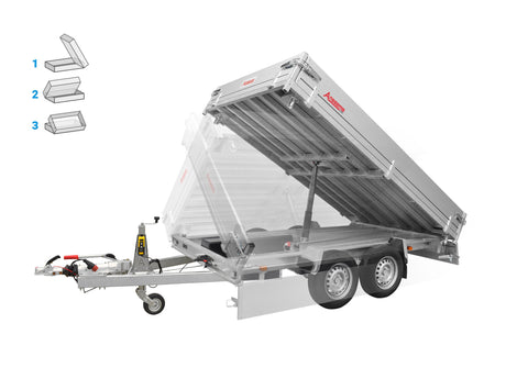 Anssems KSX 3500.305x178 E — 2 Achsen, gebremst, kippbar