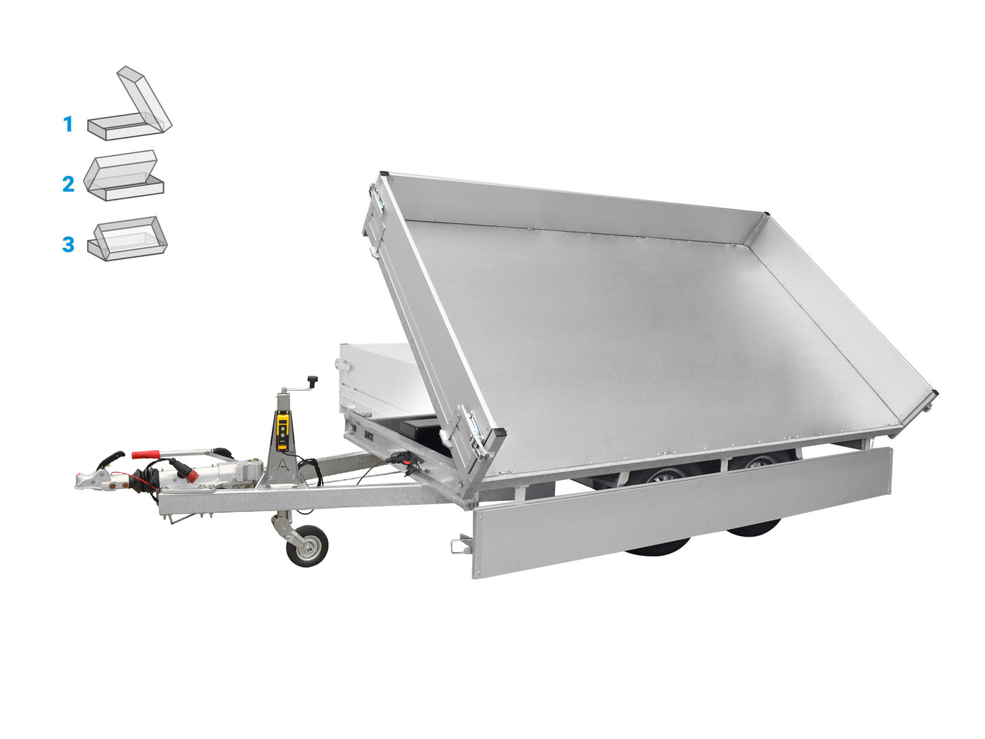 Anssems KSX 3500.305x178 E — 2 Achsen, gebremst, kippbar