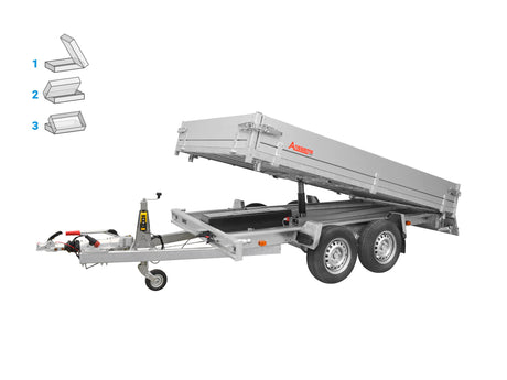 Anssems KSX 3500.305x178 E — 2 Achsen, gebremst, kippbar