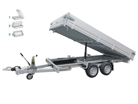 Anssems KSX 3500.355x178 E — 2 Achsen, gebremst, kippbar