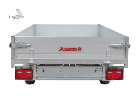 Anssems KSX 2500.305x153 E — 2 Achsen, gebremst, kippbar
