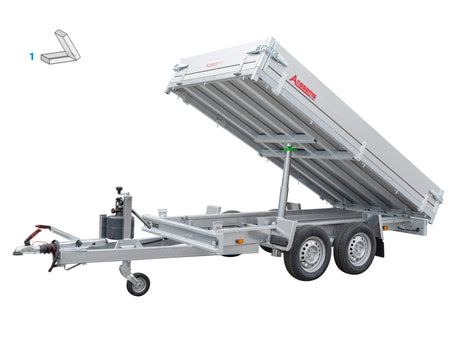 Anssems KSX 2000.305x153 H — 2 Achsen, gebremst, kippbar