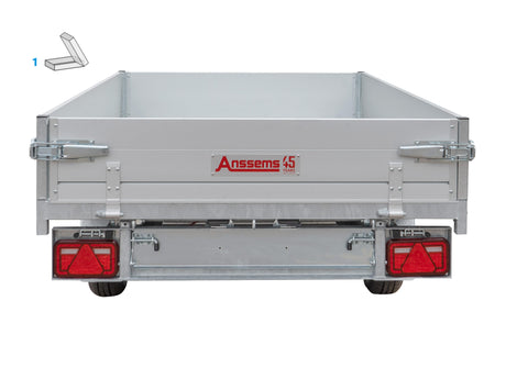 Anssems KSX 2000.305x153 H — 2 Achsen, gebremst, kippbar