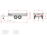 Anssems PLT-2 2000.330x180 Pro — 2 Achsen, gebremst