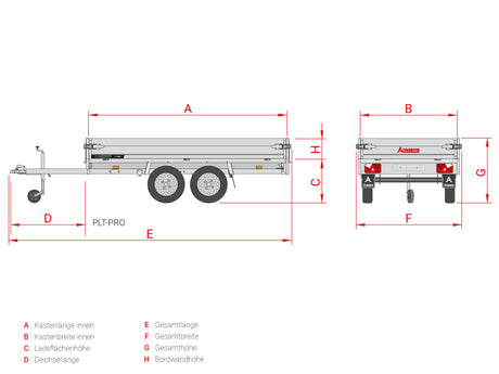 Anssems PLT-2 2000.330x180 Pro — 2 Achsen, gebremst