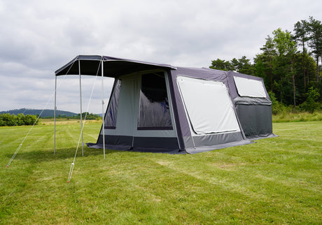 TPV Kofferanhänger KT-EB3 Offroad-Camper 2.0 pulverbeschichtet 244x124 cm — 1 Achse, gebremst